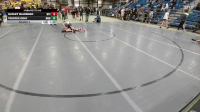 157 lbs Round 2 - Oakley Blakeman, Wyoming vs Trenten Gray, Moorcroft Mat Masters