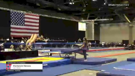 Mackenzie Maness - Double Mini Trampoline, Let It Shine - 2021 USA Gymnastics Championships