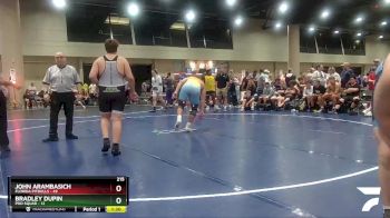 215 lbs Semis (4 Team) - Bradley Dupin, Pod Squad vs John Arambasich, Florida Pitbulls