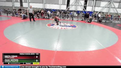 100 lbs Cons. Semi - Nikita Ceban, Combat School vs Maxx Watson, Sandpoint Legacy WC