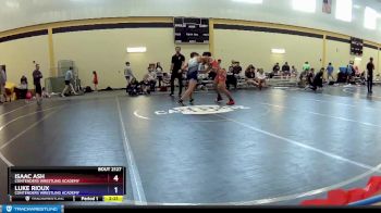 120 lbs 1st Place Match - Isaac Ash, Contenders Wrestling Academy vs Luke Rioux, Contenders Wrestling Academy