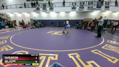 98 lbs Cons. Round 3 - Caleb Beeton, Lovell Middle School vs Ben Jacobs, Greybull MS