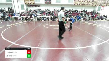 150 lbs Quarterfinal - Cyrus Jones, Sharon vs Omid Sabr, Worcester Tech