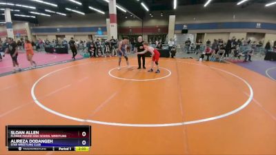 150 lbs Cons. Semi - Sloan Allen, Flower Mound High School Wrestling vs Alireza Dodangeh, Star Wrestling Club