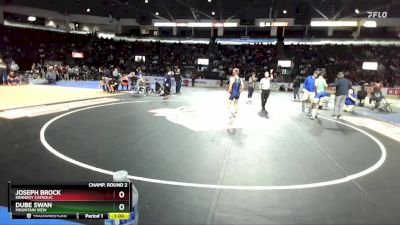 138 lbs Champ. Round 2 - Dube Swan, Mountain View vs Joseph Brock, Kennedy Catholic