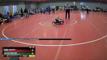 65 lbs Semifinal - Mason Baylor, Milan Tribe Wrestling Club vs Ezra Liechty, Jet WC