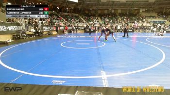 Quarterfinal - Rileigh Harris, Lady Warriors Wrestling Club vs Katherine Lupardus, All-American Wrestling Club
