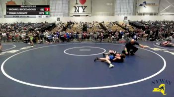 90 lbs Champ. Round 2 - Frank Schimpf, Webster Schroeder Youth Wrestling vs Michael Ruckdaschel, Quaker Wrestling Club