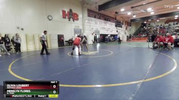 155 lbs Champ. Round 1 - Olivia Loubert, Redondo Union vs Merelyn Flores, El Toro