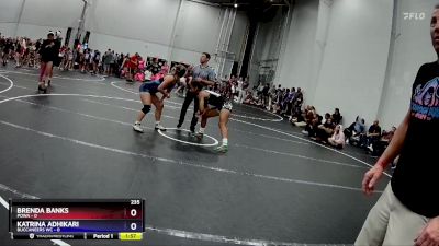 132 lbs Semis (4 Team) - Christina Borgmann, POWA vs Olivia Lessing, Lady Assassins