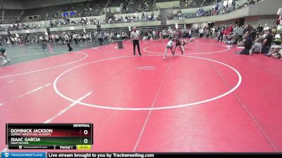 90 lbs Semifinal - Isaac Garcia, Unattached vs Dominick Jackson, Summit Wrestling Academy