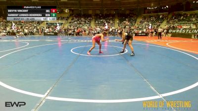 95 lbs Quarterfinal - Devyn Vincent, Shelton Wrestling Academy vs Harmony Lorenzo-DeHerrera, Duran Elite