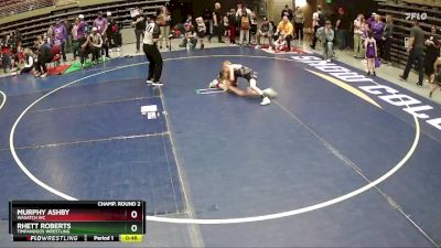 62 lbs Champ. Round 2 - Rhett Roberts, Timpanogos Wrestling vs Murphy Ashby, Wasatch WC