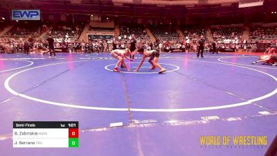 96 lbs Semifinal - Brady Zabriskie, Mat Assassins vs Joel Serrano, Triumph Trained