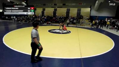 133 lbs Semifinal - Chase Vanderhorst, Ohio Northern vs Jonah Paulino, Roanoke College