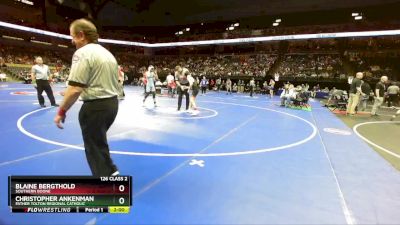 126 Class 2 lbs Champ. Round 1 - Christopher Ankenman, Father Tolton Regional Catholic vs Blaine Bergthold, Southern Boone