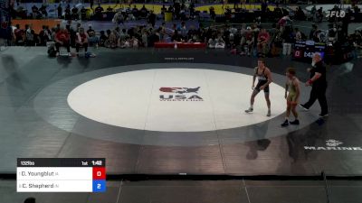 132 lbs Quarters - Dawson Youngblut, IA vs Clinton Shepherd, IN