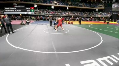 6A 285 lbs Quarterfinal - Nathaniel Surley, Bryan vs Devin Quantz, Comal Canyon