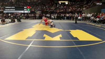 6A 138 lbs 1st Place Match - Blake Nevils, Meridian vs Jordan Loya, Madison