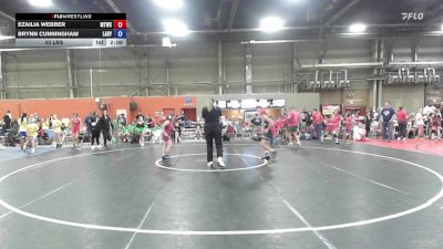 43 lbs Rr Rnd 1 - Ezailia Webber, Maine Trappers White - GK8E vs Brynn Cunningham, Lady Warriors United - GK8E