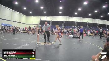 64 lbs Round 3 (4 Team) - Aria Bushaw, SC Lady Reapers vs Finley West, Relentless Wrestling