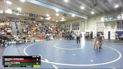 175 lbs Quarterfinal - Kash Talauega, Villa Park vs Brando MosQueda, Servite