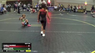 52 lbs Semifinal - Camila Ramirez, Mat Demon vs Emma Lucas, Barbarian Bulls WC