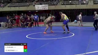 285 lbs Quarterfinal - Landon Andrade, Sherburne, NY vs Gabriel McCulloch, Bloomfield, NJ