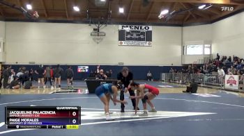 109 lbs Quarterfinal - Jacqueline Palacencia, Simpson University (CA) vs Paige Morales, University Of Providence