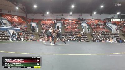 175 lbs Round 1 - Jade Zambrano, Beat The Street Chicago - OP vs Amirah Lencrerot, Glasgow Wrestling Academy