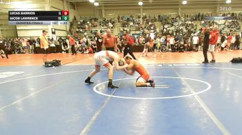 126 lbs Quarterfinal - Lucas Barrios, FL vs Jacob Lawrence, PA