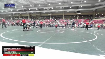 145 lbs Cons. Round 2 - Markis Owens, Thunderbird Wrestling Club vs Sebastian Trujillo, Beloit