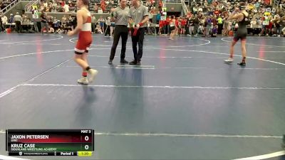 105 lbs Cons. Round 5 - Kruz Case, Siouxland Wrestling Academy vs Jaxon Petersen, UWC