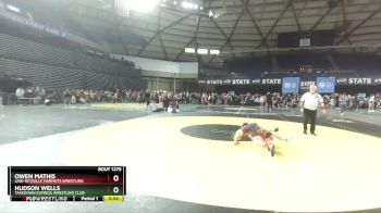 77 lbs Champ. Round 3 - Hudson Wells, Takedown Express Wrestling Club vs Owen Mathis, Lind-Ritzville Marmots Wrestling