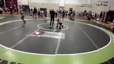 92 lbs Cons. Sub-semis - Aden Czepa, New Prague Wrestling vs Sophia Jennings, Waconia Wrestling Club