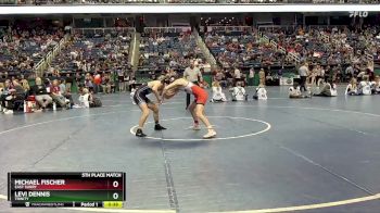 2A 132 lbs 5th Place Match - Levi Dennis, Trinity vs Michael Fischer, East Surry