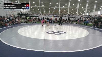 90 lbs Leticia Flores, Colorado vs Aubrey Kokinda, Pennsylvania BlueG