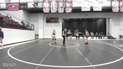 110-115 lbs 3rd Place - Aubrey Gant, Vian vs Addison Petch, Hulbert High School