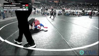 55 lbs Quarterfinal - Luxton Sullivan, Cowboy Wrestling Club vs Brantley Youngblood, Raw Wrestling Club