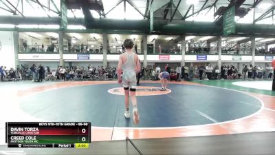 86-98 lbs Round 1 - Davin Torza, Yorkville Christian vs Creed Cole, Mattoon Youth WC