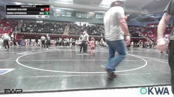 49 lbs Consi Of 16 #2 - Danger Shimonek, Pawhuska Elks Takedown vs Easton Clement, Team Tulsa Wrestling Club