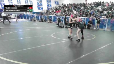 100 lbs Champ. Round 2 - Willow Martinez, Foothill (Santa Ana) vs Elisa Orosco, Sierra Vista