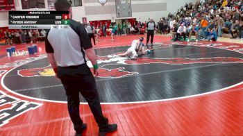 127 lbs Semifinal - Carter Kremer, Rocori vs Ryder Antony, Lake Crystal Wellcome Memorial Area