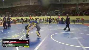 3rd Place Match - Evan Savage, Apex Grappling Academy vs Cannon Aldridge, Saints Wrestling