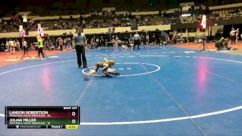 52 lbs Quarterfinal - Julian Miller, Smithfield Youth Wrestling vs Landon Robertson, Poquoson Youth Wrestling