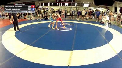 132 lbs 1st Place Match - Nicholas Sorrow, Simmons Academy Of Wrestling vs Blaze Van Gundy, Beast Mode Wrestling