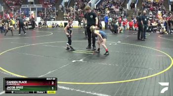 55 lbs Quarterfinal - Jacob Spisz, Team Donahoe vs Camden Place, Clarkston WC