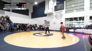 132 lbs Champ. Round 1 - Zaydrein Hernandez, St. John Bosco vs Alberto Enriquez, John Glenn
