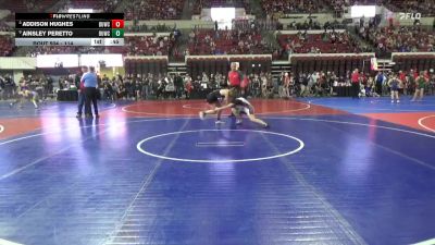 114 lbs Cons. Semi - Ainsley Peretto, Ronan Wrestling vs Addison Hughes, Glasgow Wrestling Club