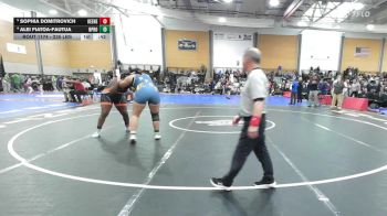235 lbs Consi Of 8 #1 - Sophia Domitrovich, Keene vs Alei Fiatoa-Fautua, North Providence